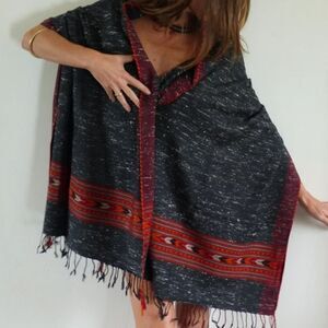 Yak wool colorfull band kullu aztec , ethnic , tribal Himalayas scarf.